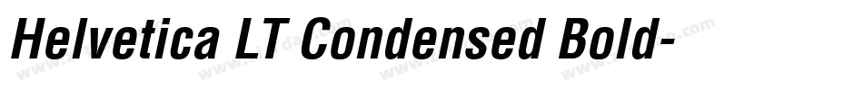Helvetica LT Condensed Bold字体转换